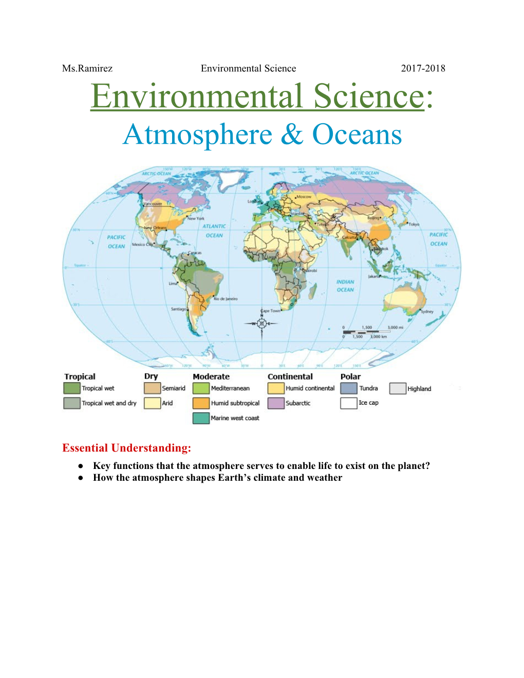 Environmental Science: Atmosphere & Oceans