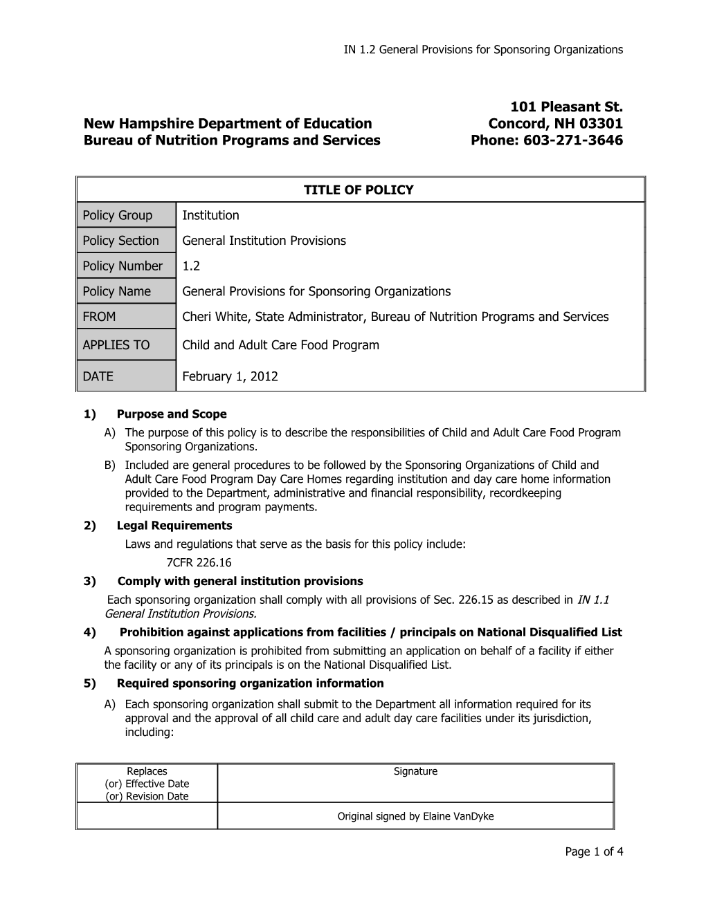 New Hampshire Department of Education Concord, NH 03301 s1