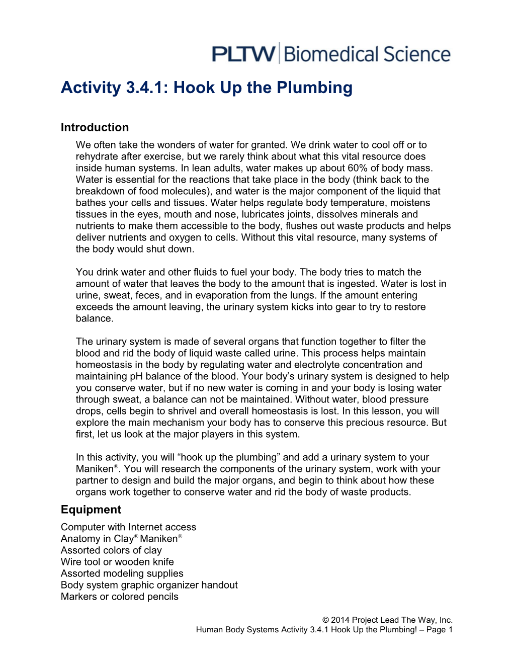 Activity 3.4.1: Hook up the Plumbing