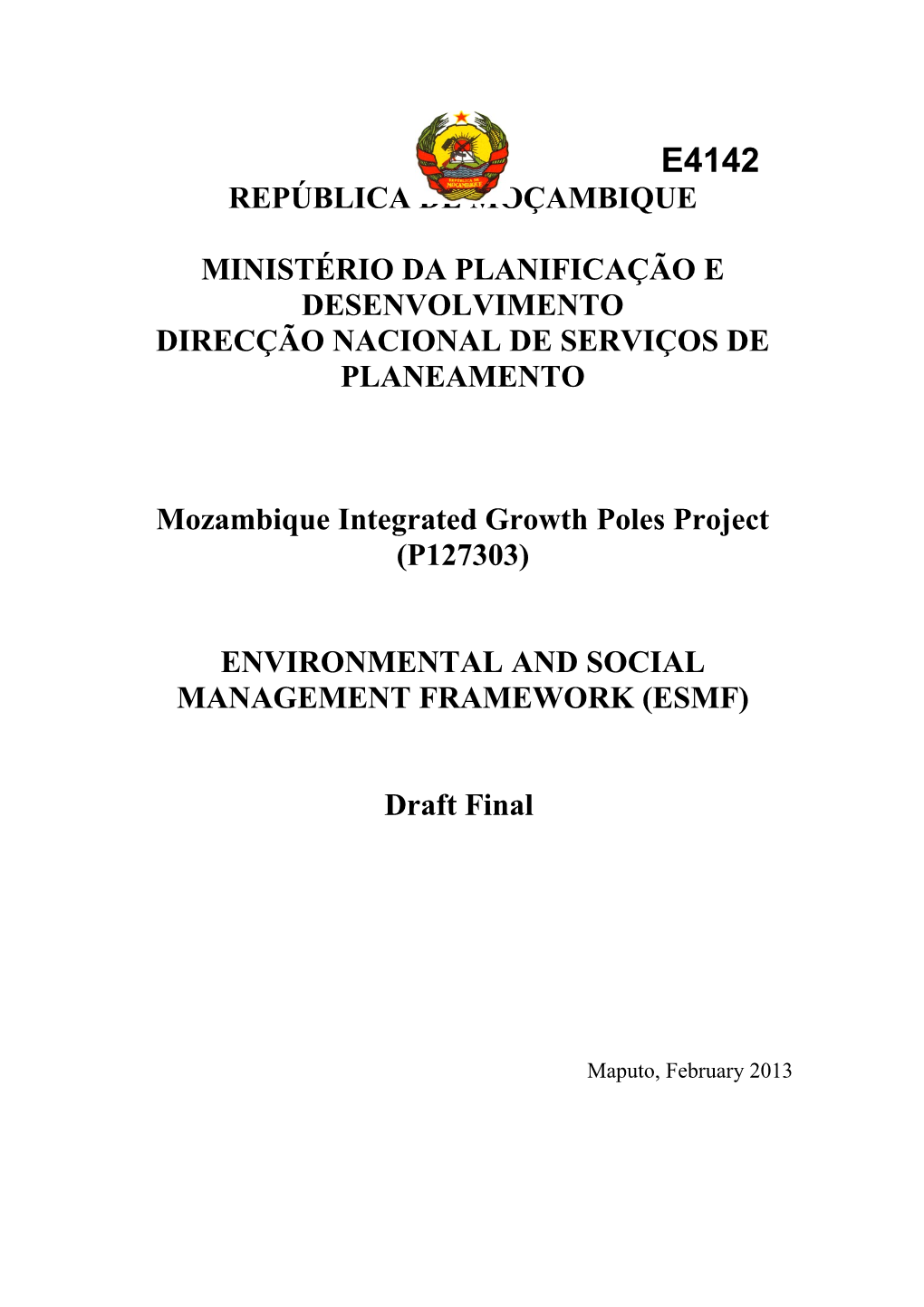 Mozambique Integrated Growth Poles Project