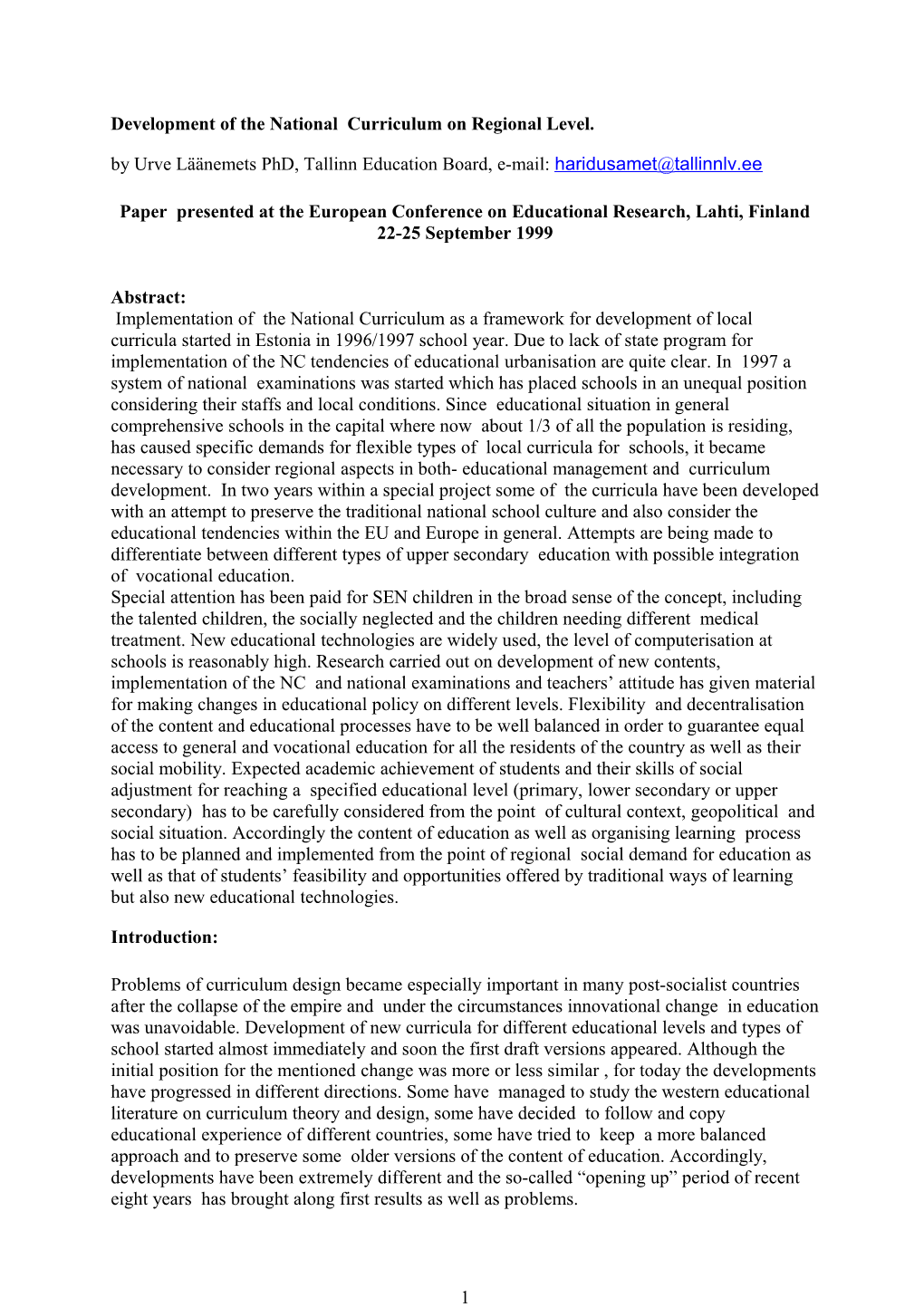 Two Models of Curriculum Design for Implementation in School Practice