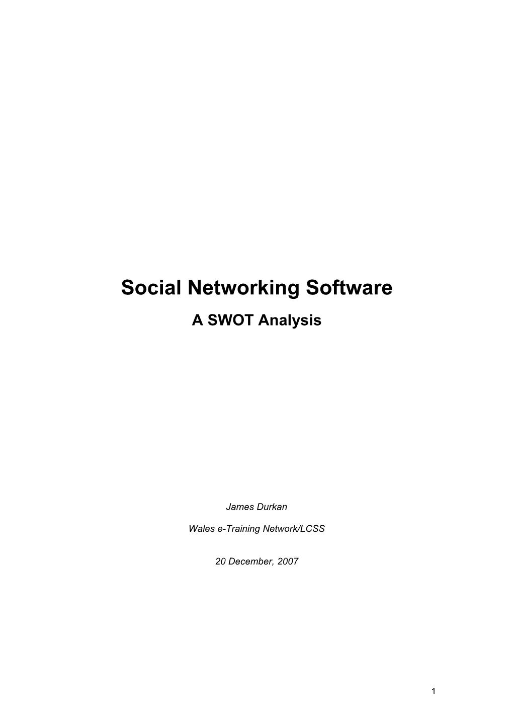 An Investigation of Social Software II