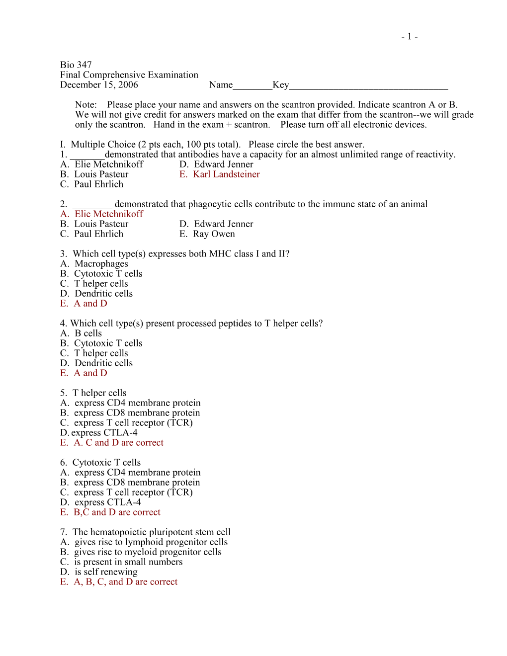 Proposed the Selective Theory to Explain the Origin of Serum Antibody