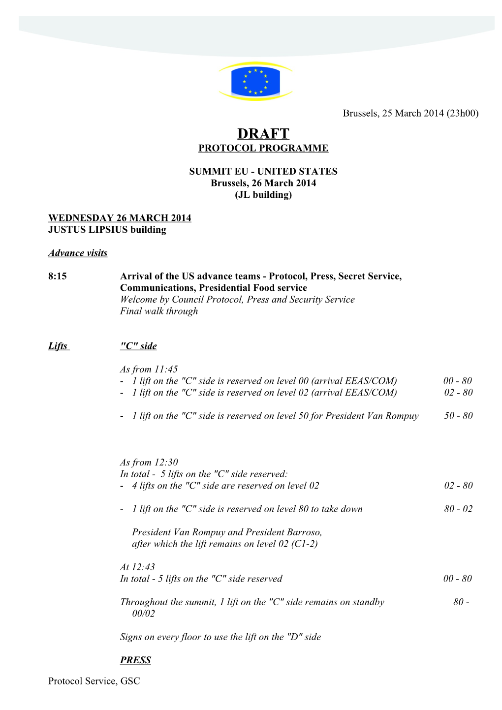 Protocol Programme