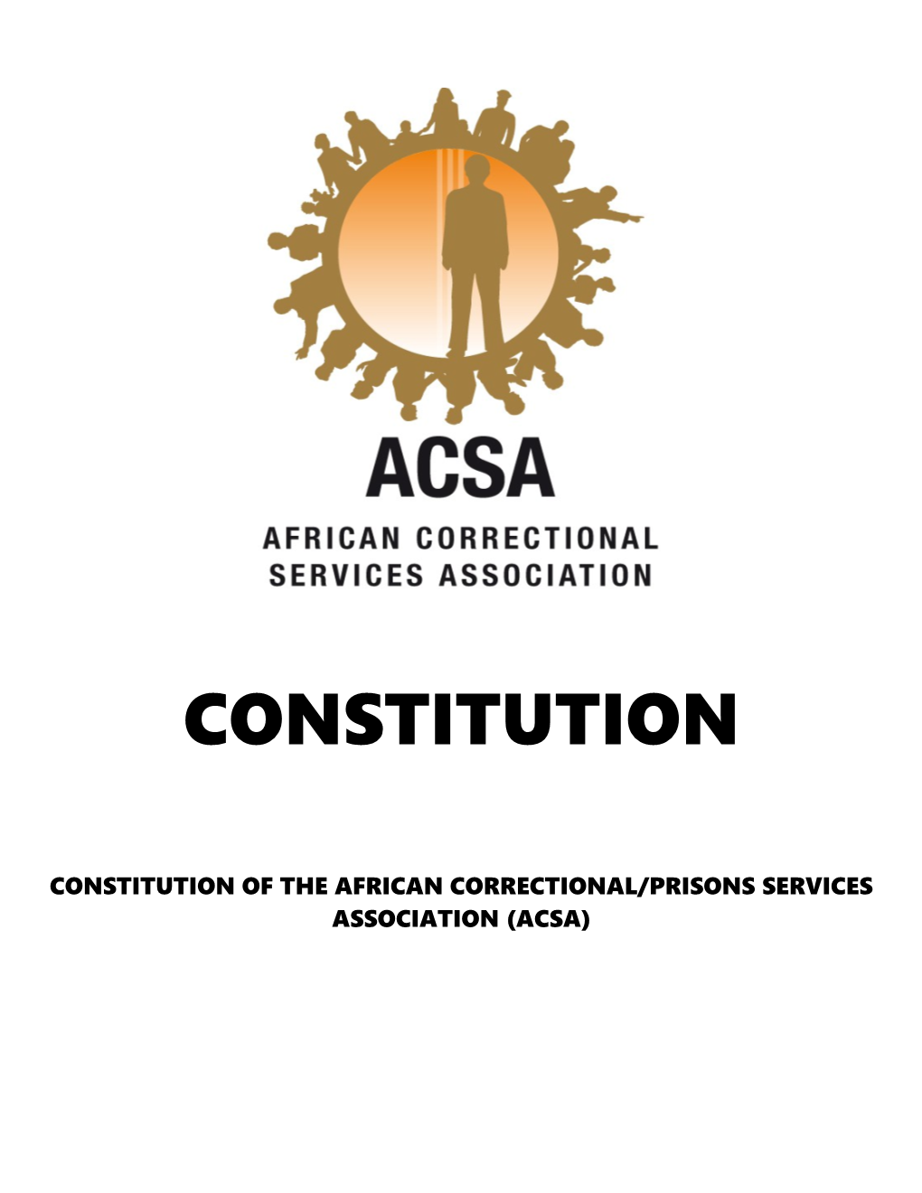 Constitution of the African Correctional/Prisons Services Association (Acsa)