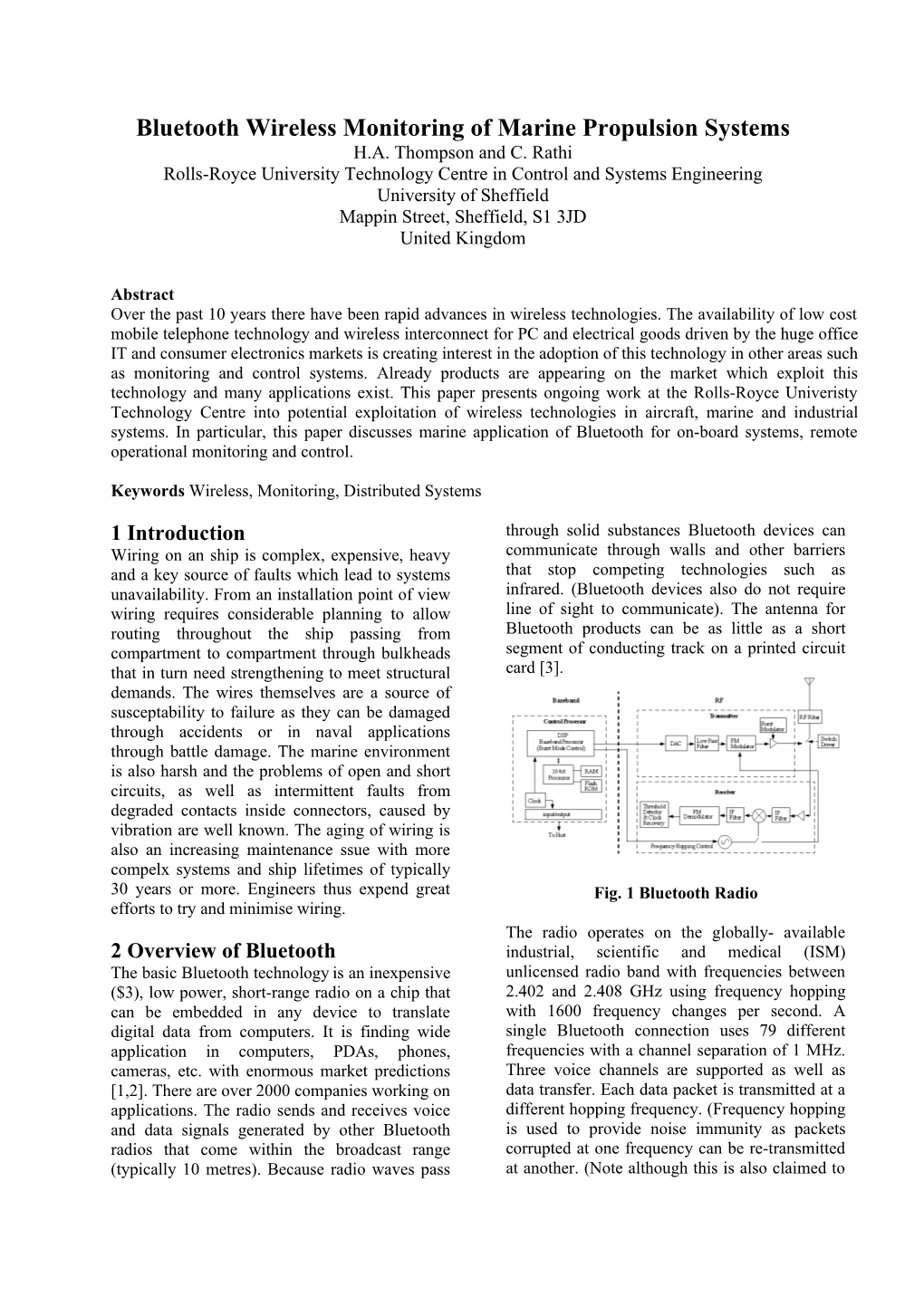 Wireless and Internet Communications Technologies for Monitoring and Control