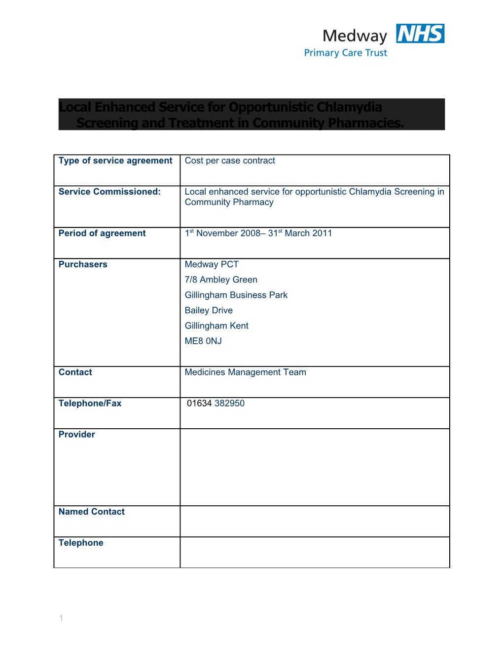 Directed Enhanced Service for Childhood Immunisations