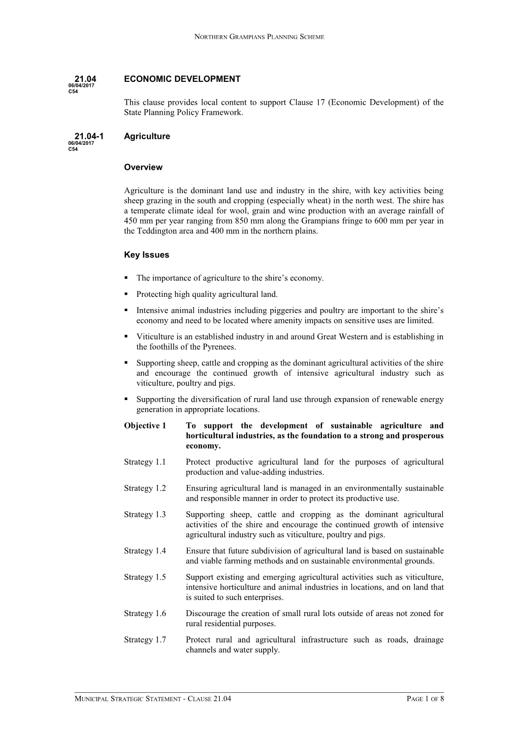 Northern Grampians Planning Scheme