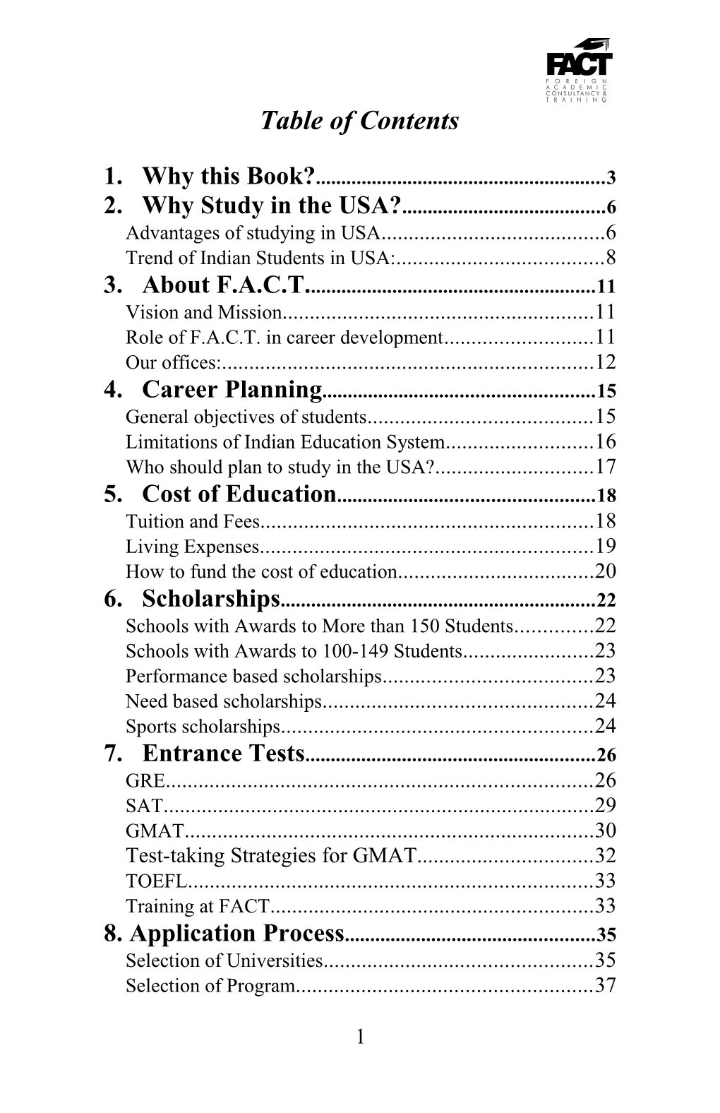 2. Why Study in the USA? 6