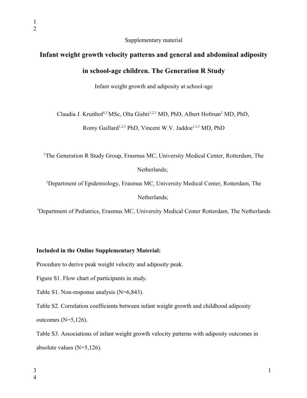 Infant Weight Growth and Adiposity at School-Age