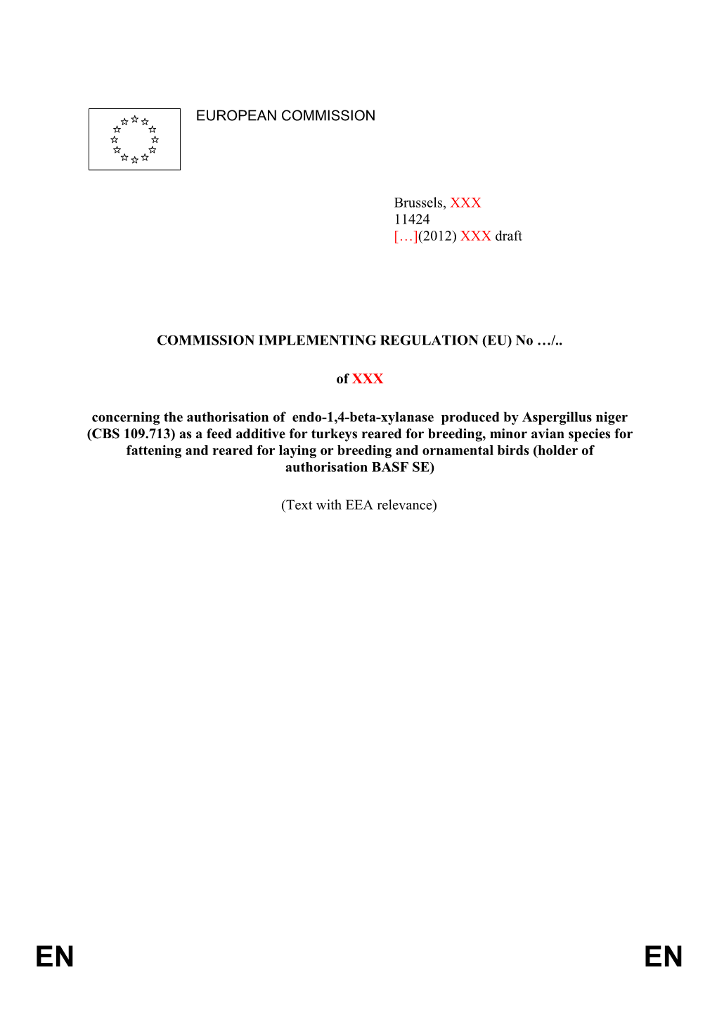 COMMISSION IMPLEMENTING REGULATION (EU) No s3