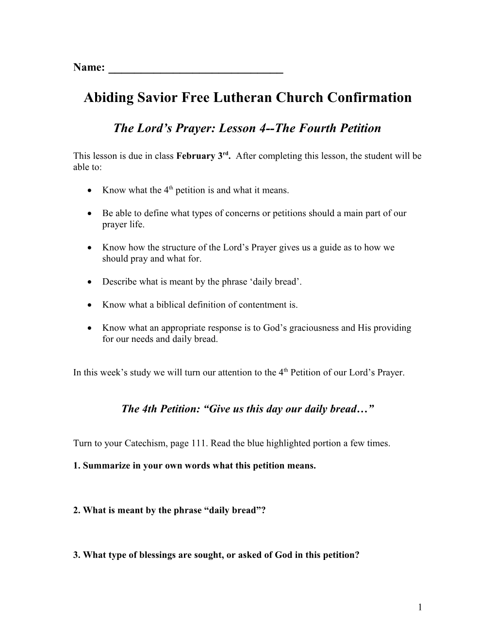 Abiding Savior Free Lutheran Church Confirmation s2