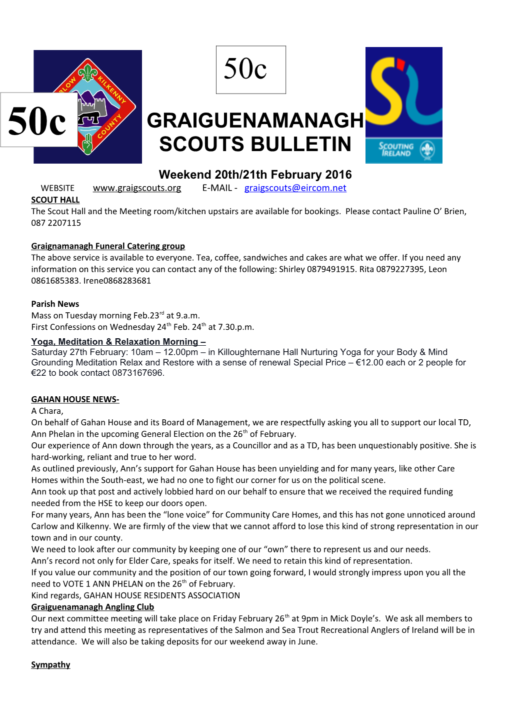 Graignamanagh Funeral Catering Group
