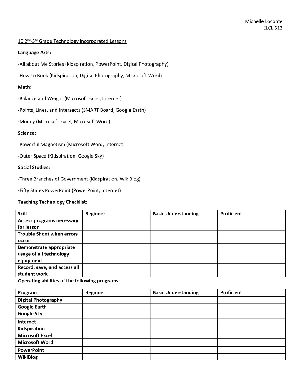 10 2Nd-3Rd Grade Technology Incorporated Lessons