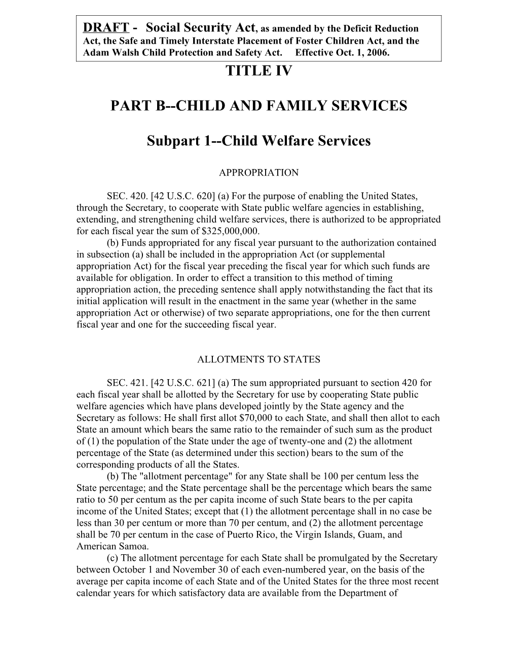 Part Bchild and Family Services