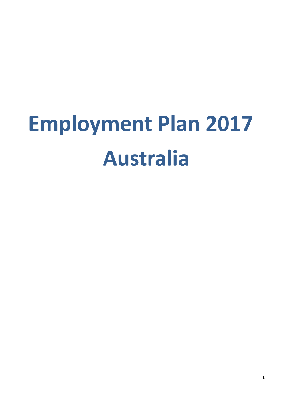 2. Employment Challenges for Australia 4