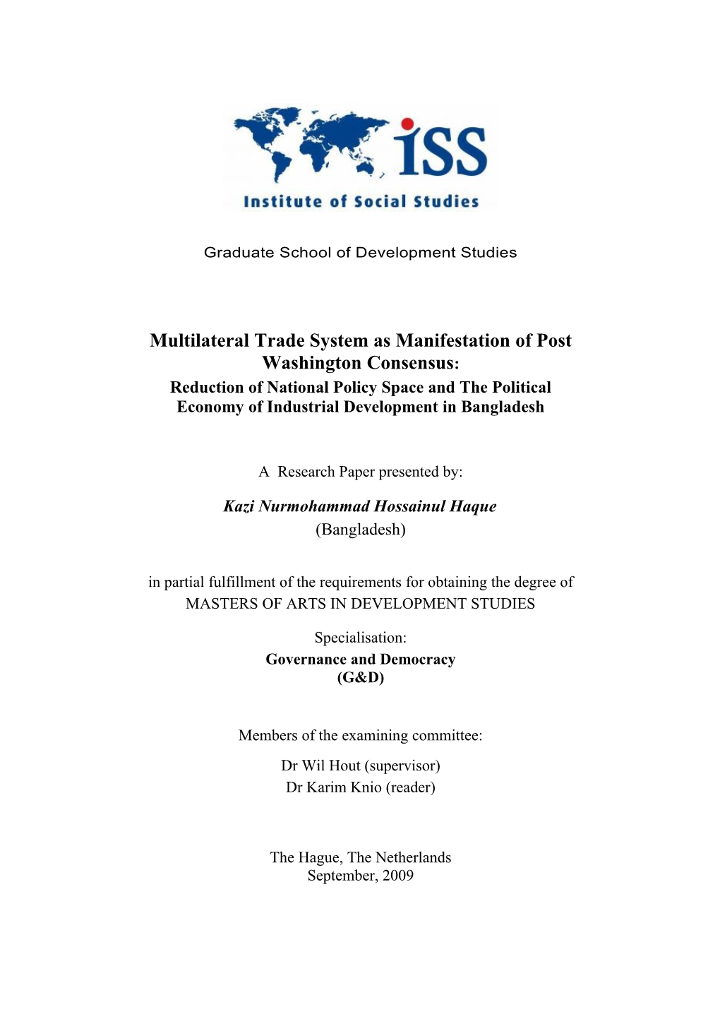 ISS Research Paper Template