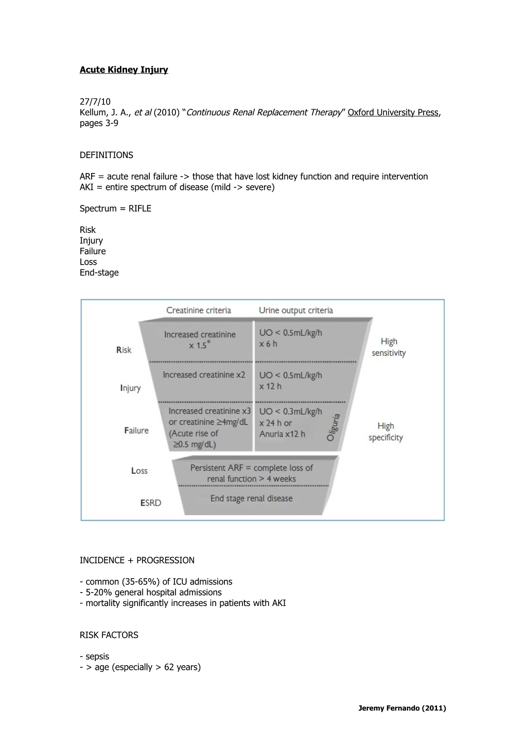 Acute Kidney Injury