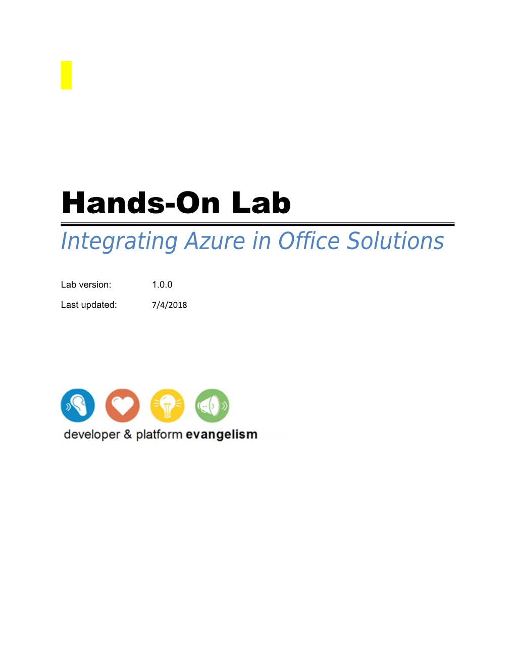 Integrating Azure in Office Solutions