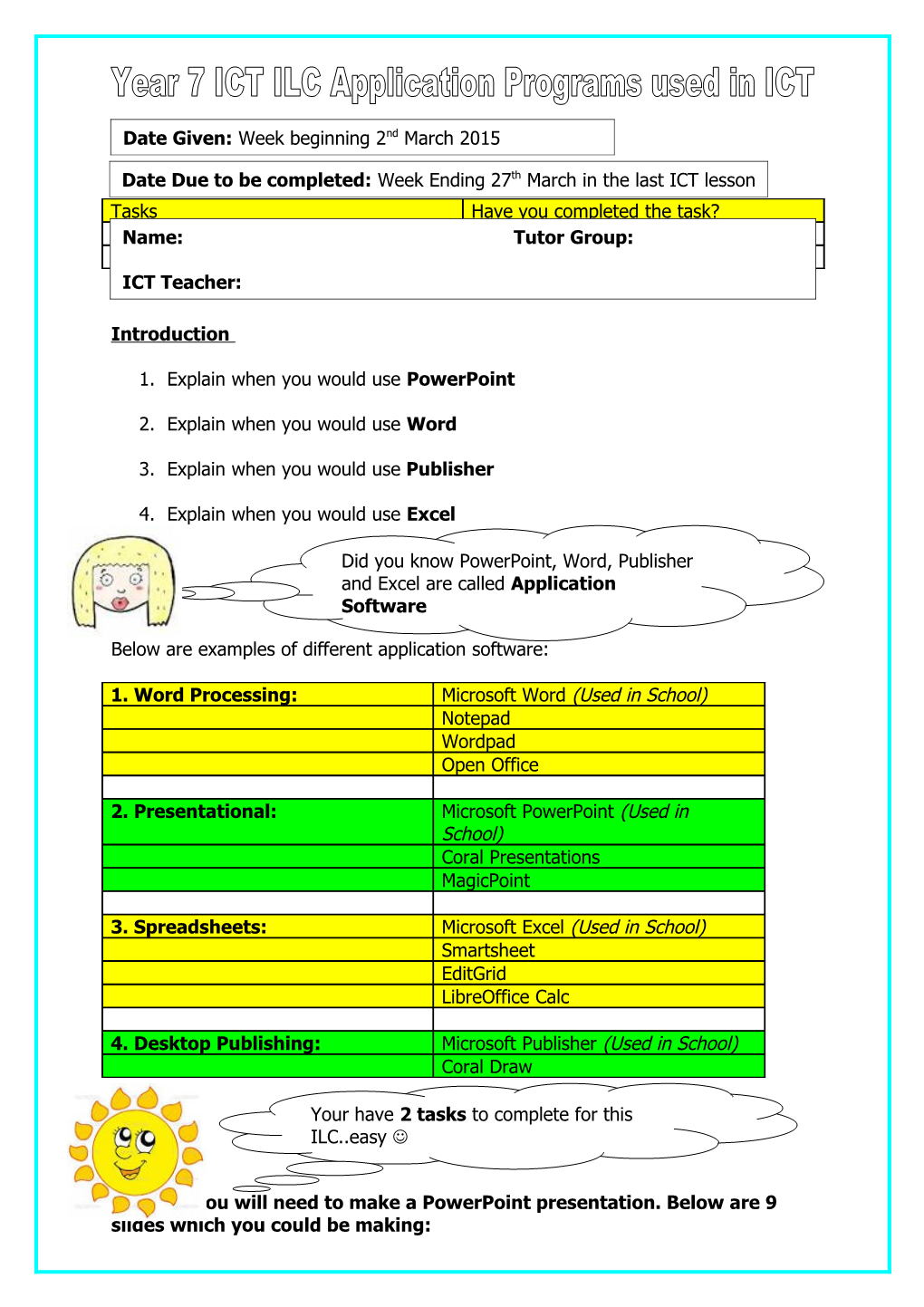 Year 7 ICT ILC