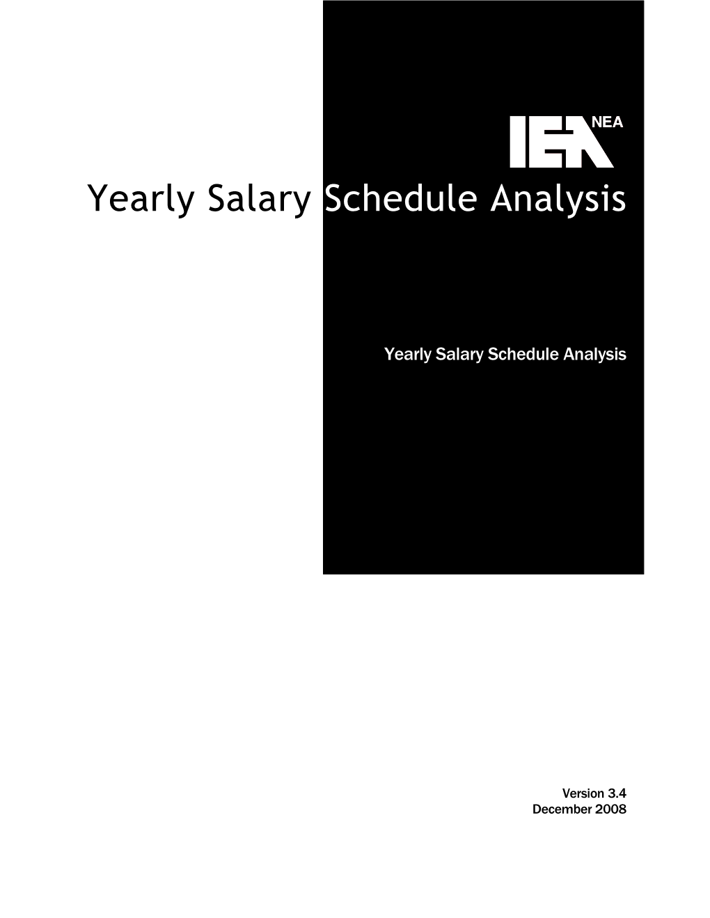 Yearly Salary Schedule Analysis