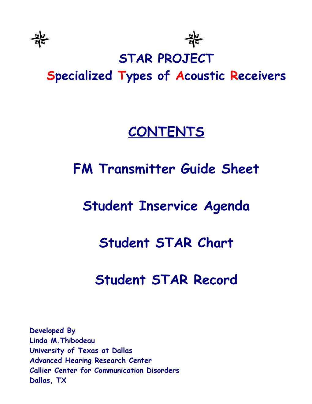 Specialized Types of Acoustic Receivers