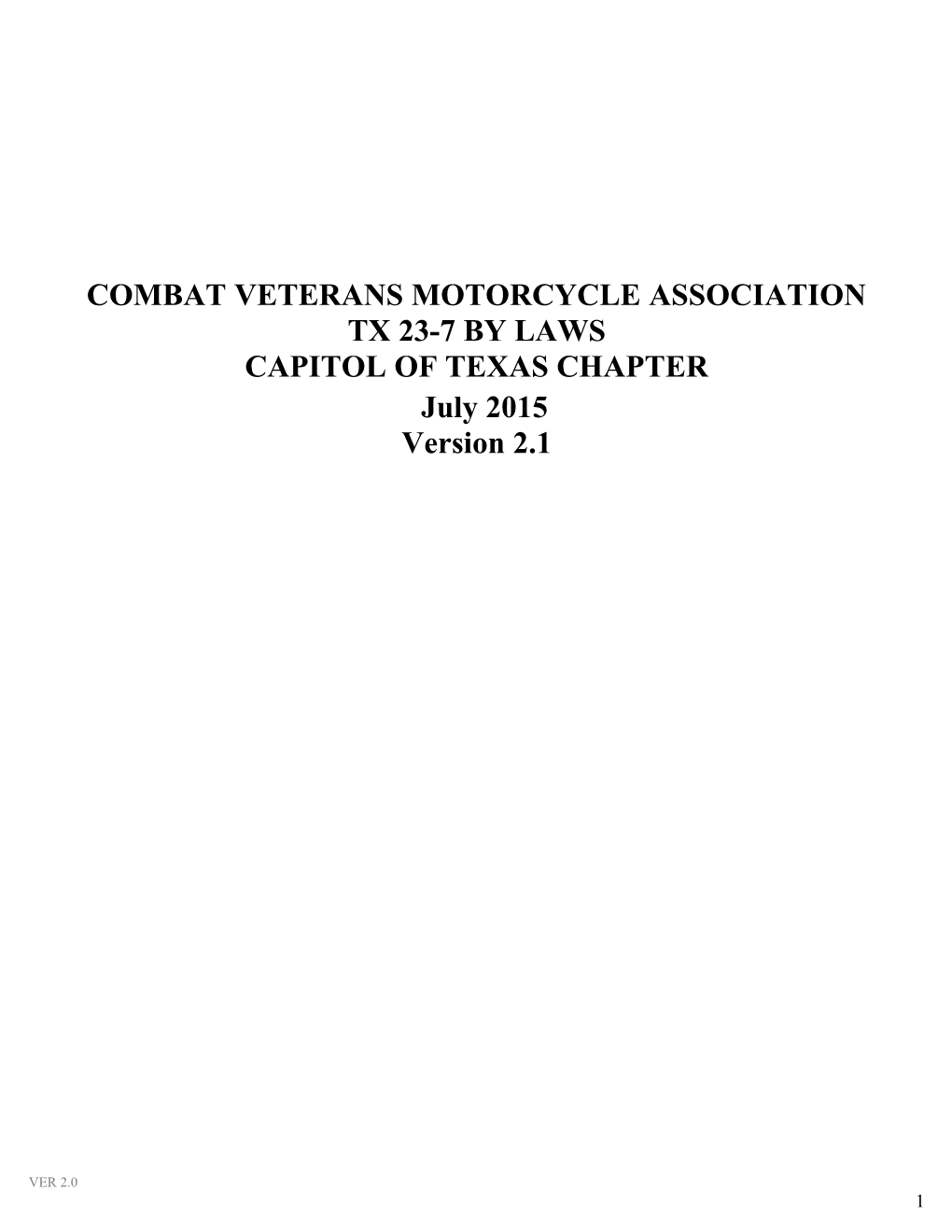 Combat Veterans Motorcycle Association s1