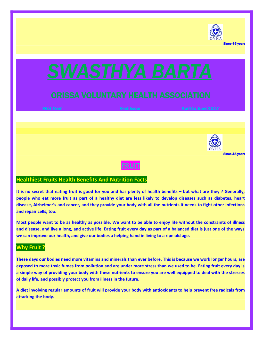Orissa Voluntary Health Association