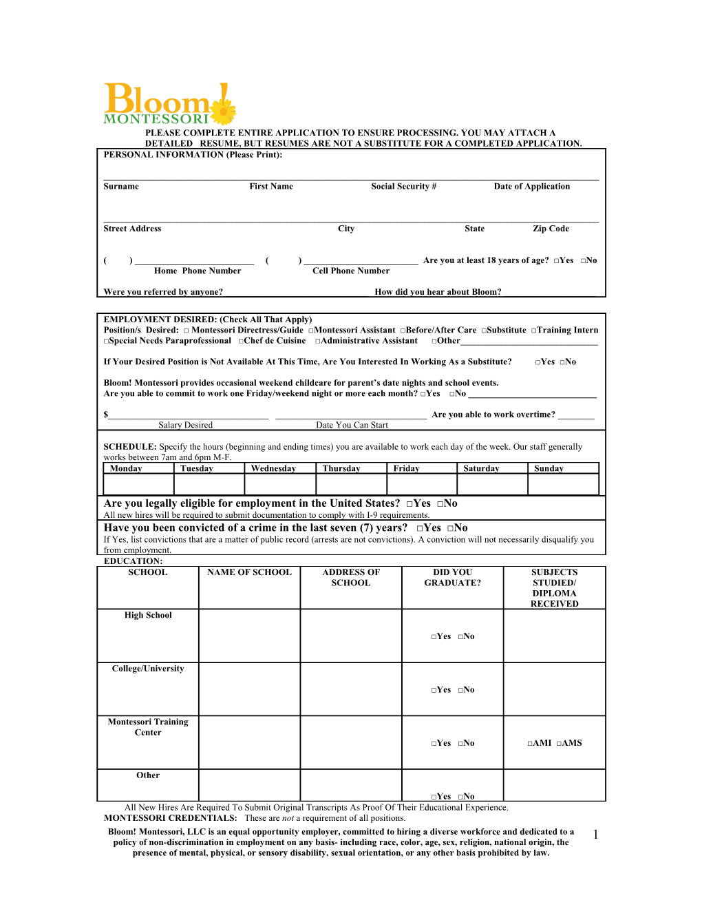 Application for Employment s20