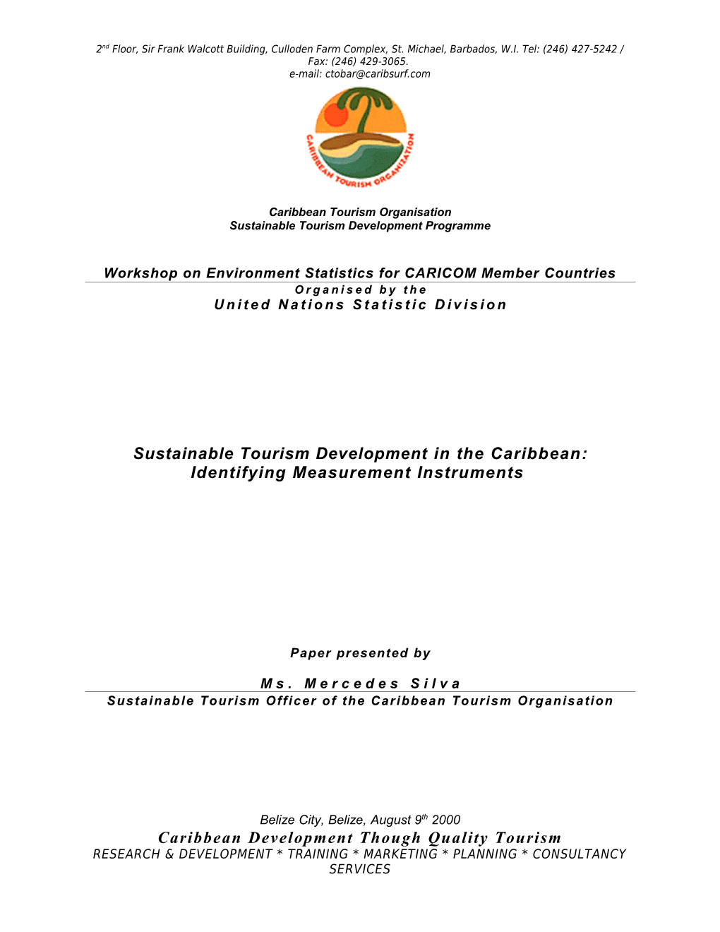 Sustainable Tourism Development Programme