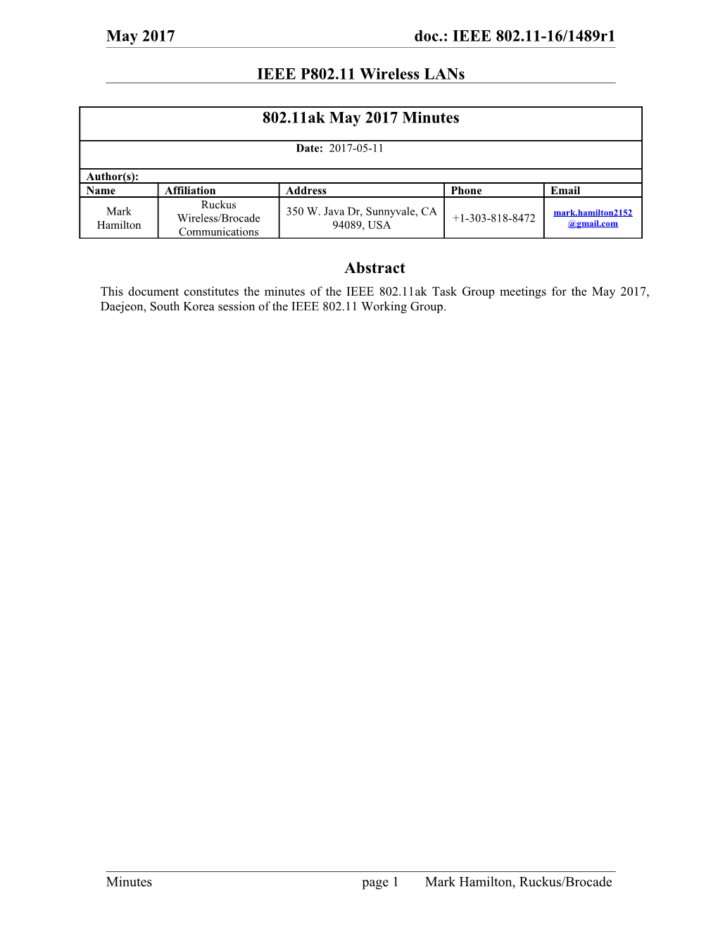 IEEE P802.11 Wireless Lans s46