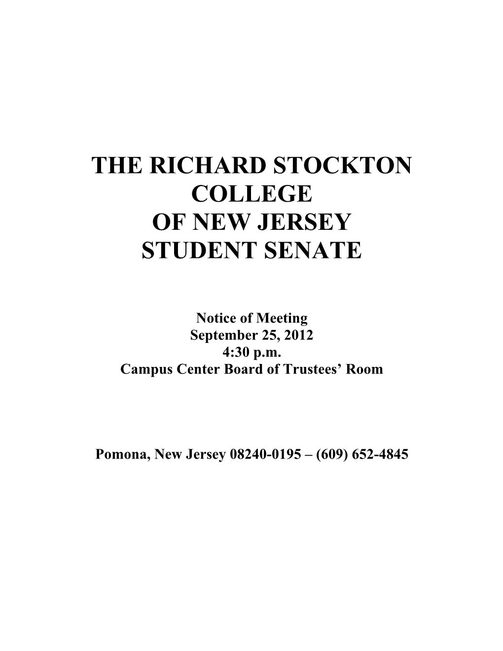 The Richard Stockton College s5