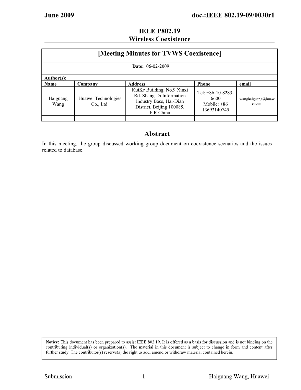 Doc.: IEEE 802.19-Yy/Xxxxr0 s1