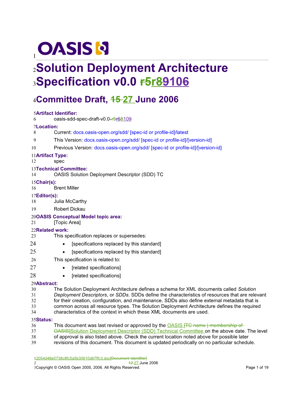 OASIS Specification Template s10