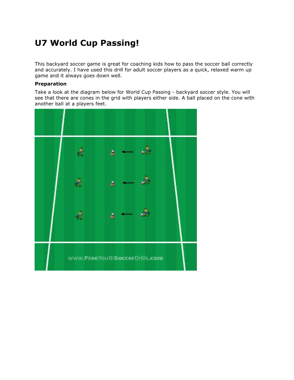 U7 World Cup Passing!