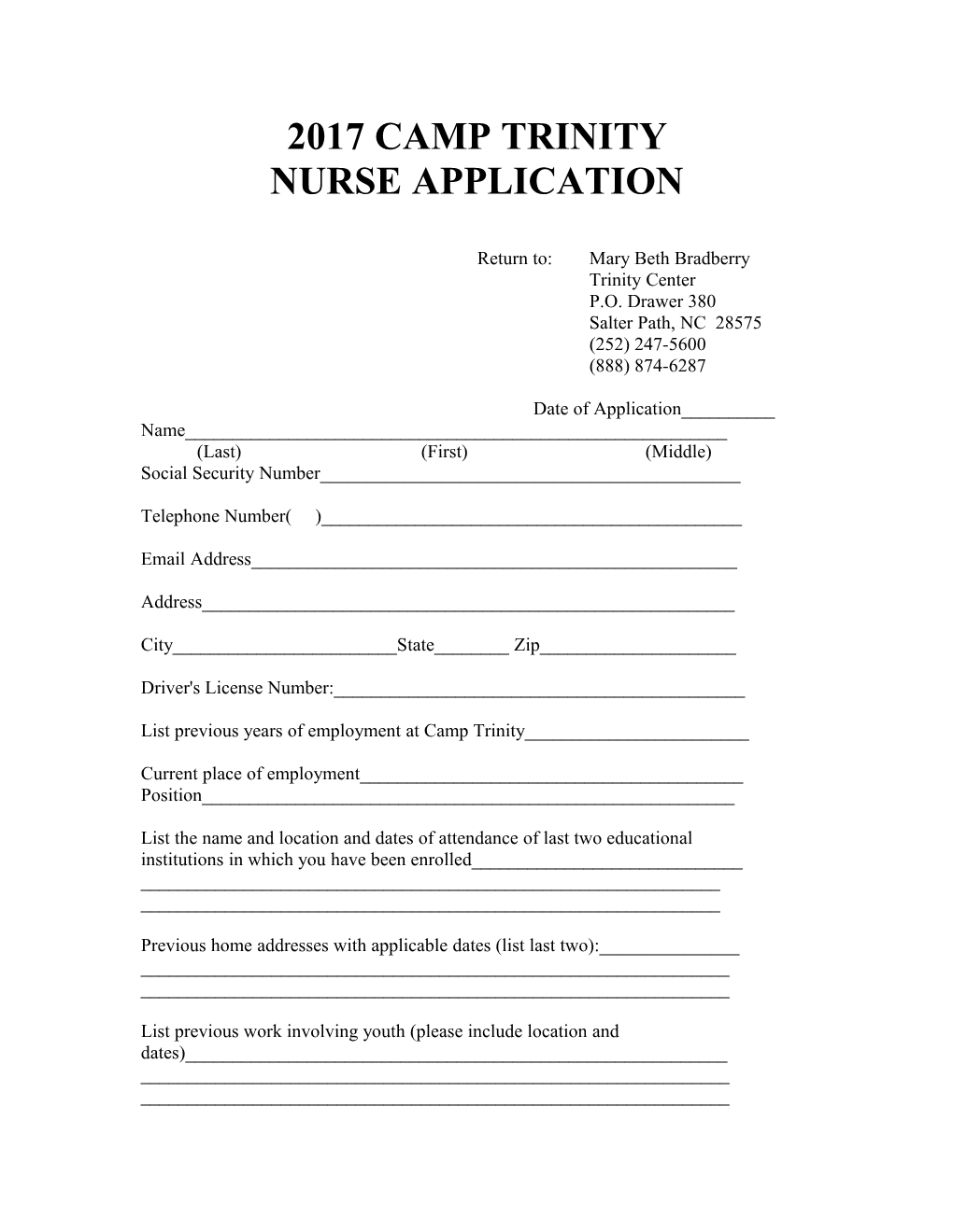Nurse Application
