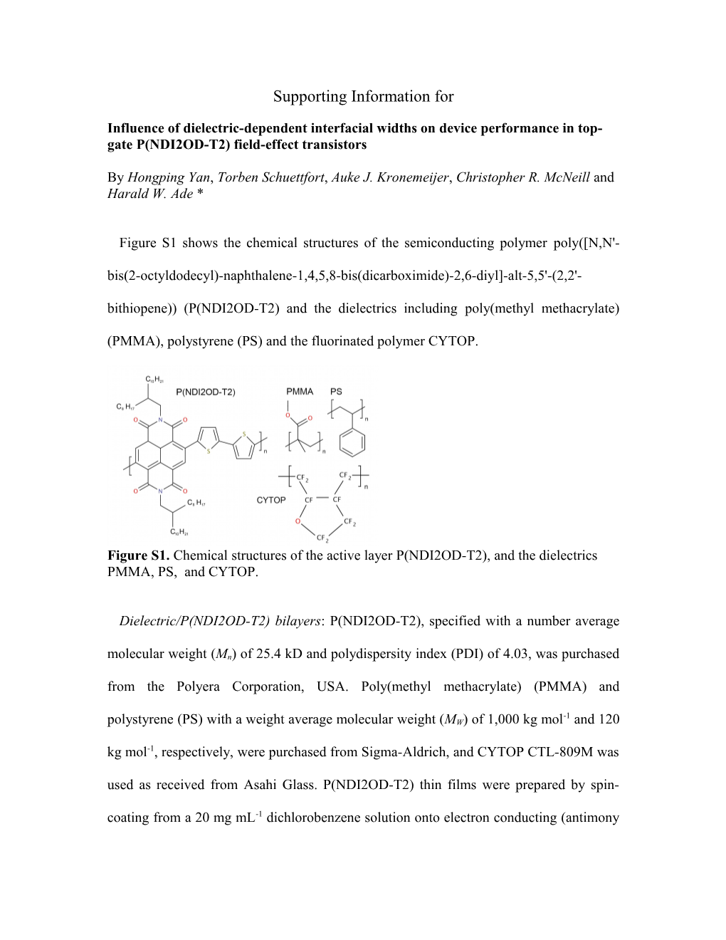 Influence of Dielectric-Dependent Interfacial Widths on Device Performance in Top-Gate