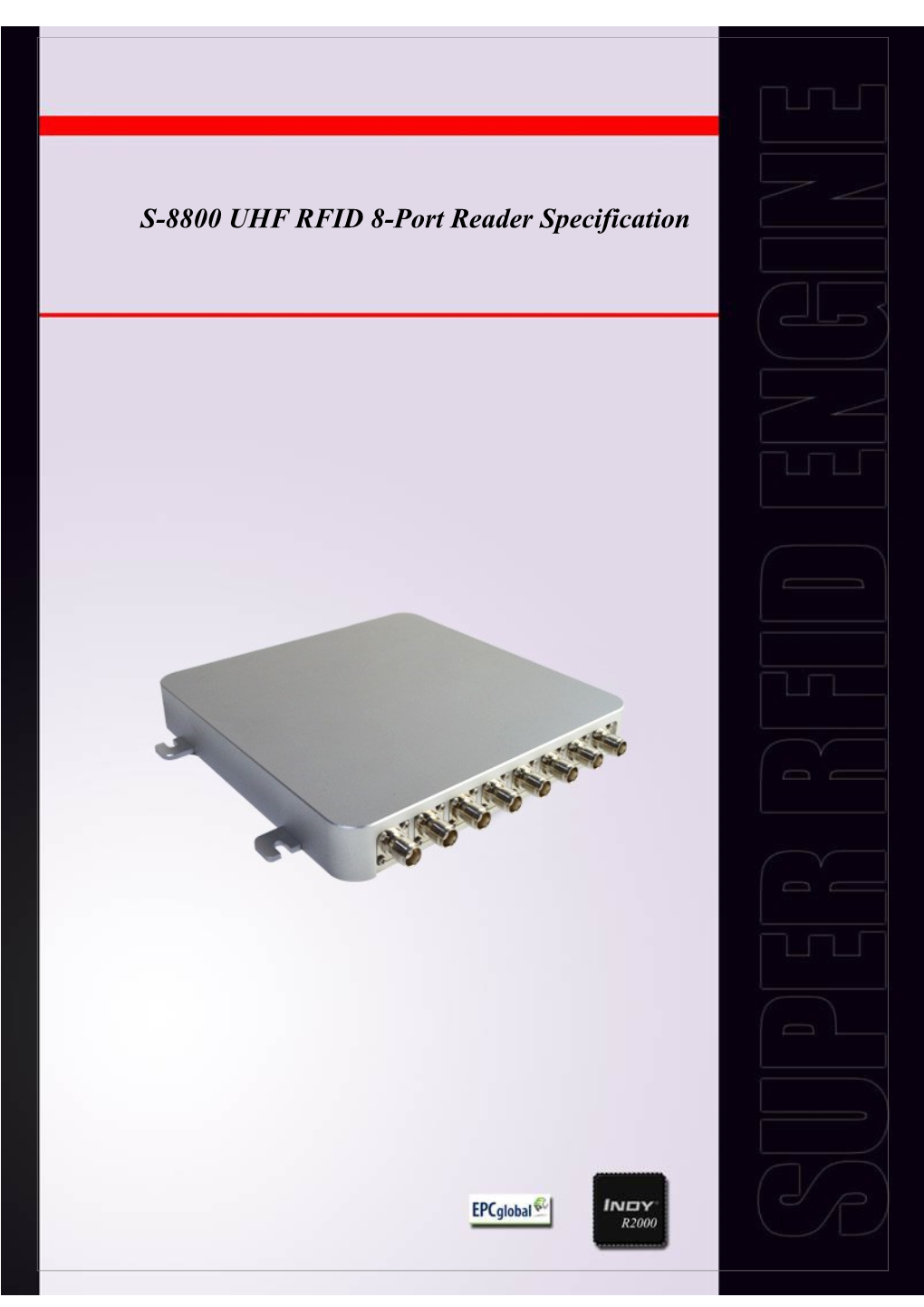 S-8800 UHF RFID 8-Port Reader Specification