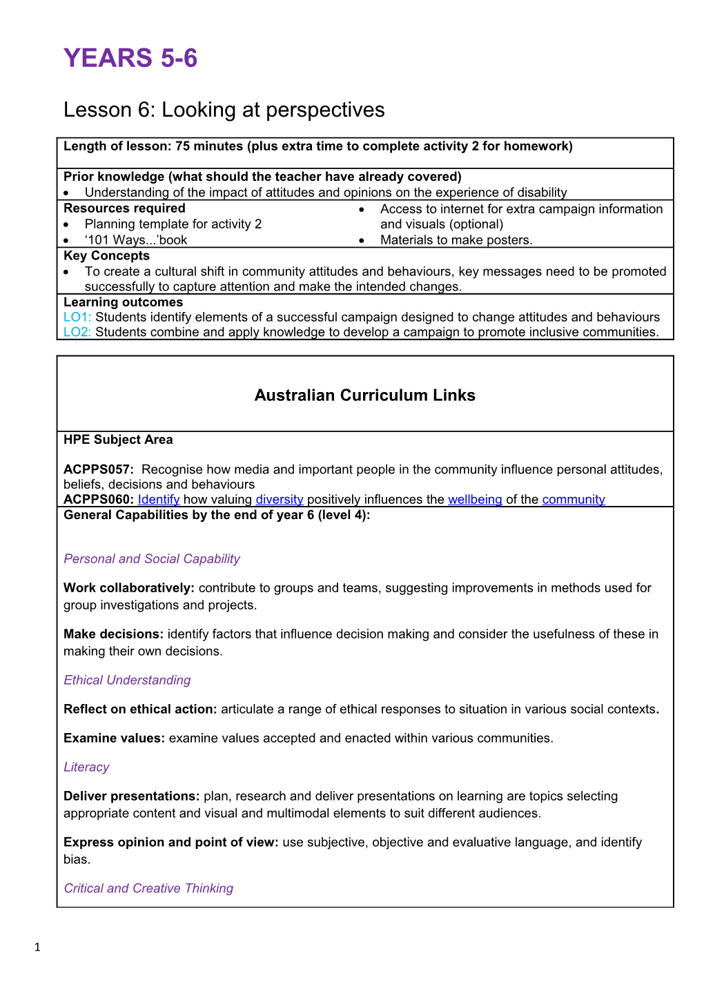 Understanding of the Impact of Attitudes and Opinions on the Experience of Disability