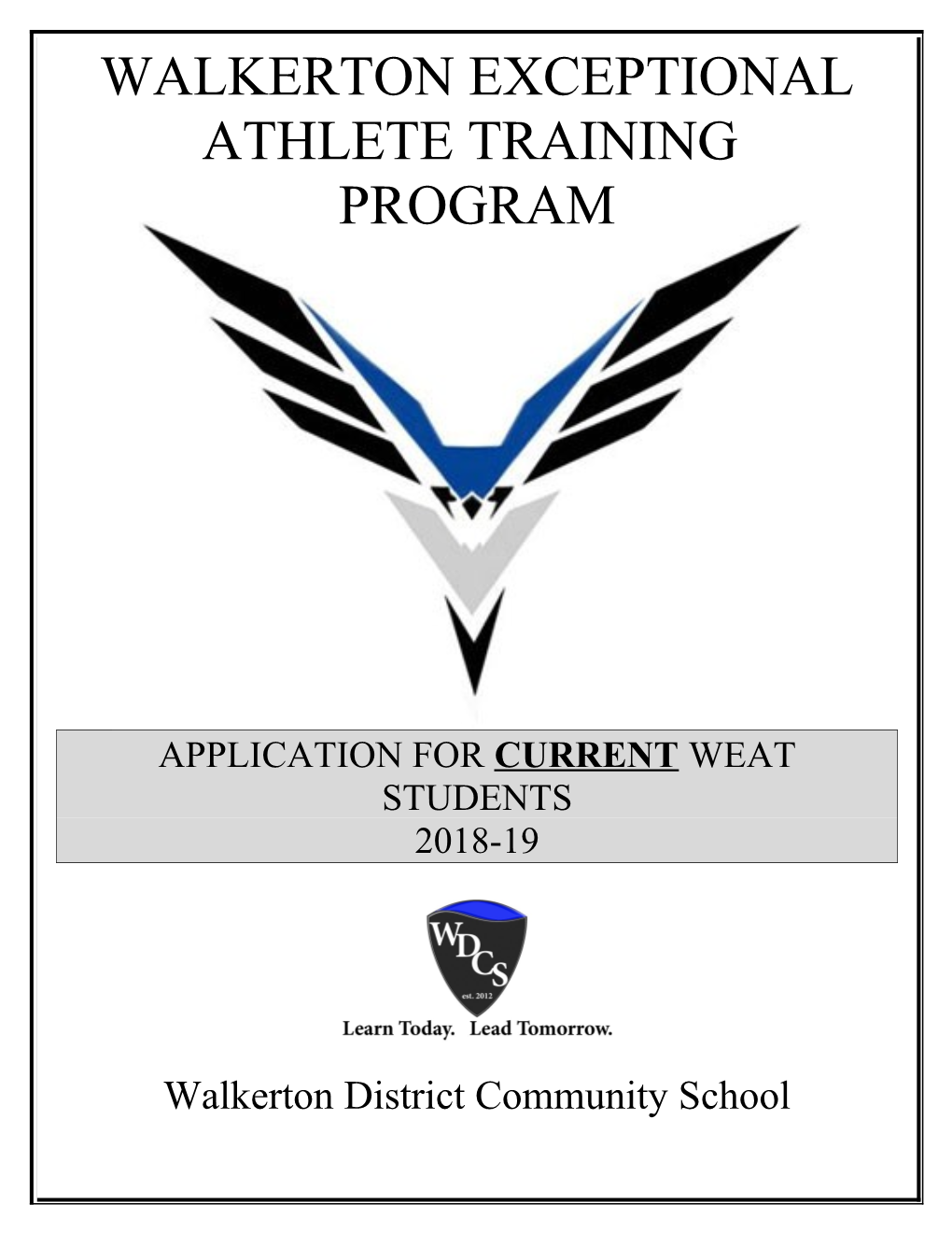 Application for Current Weat Students