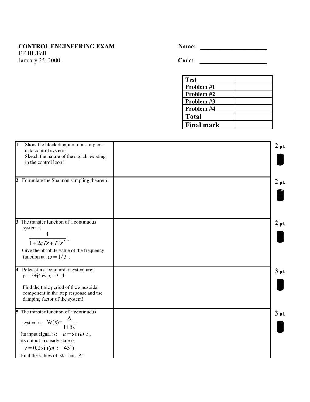 Data Structure for the Transporter Controller File (TCF)