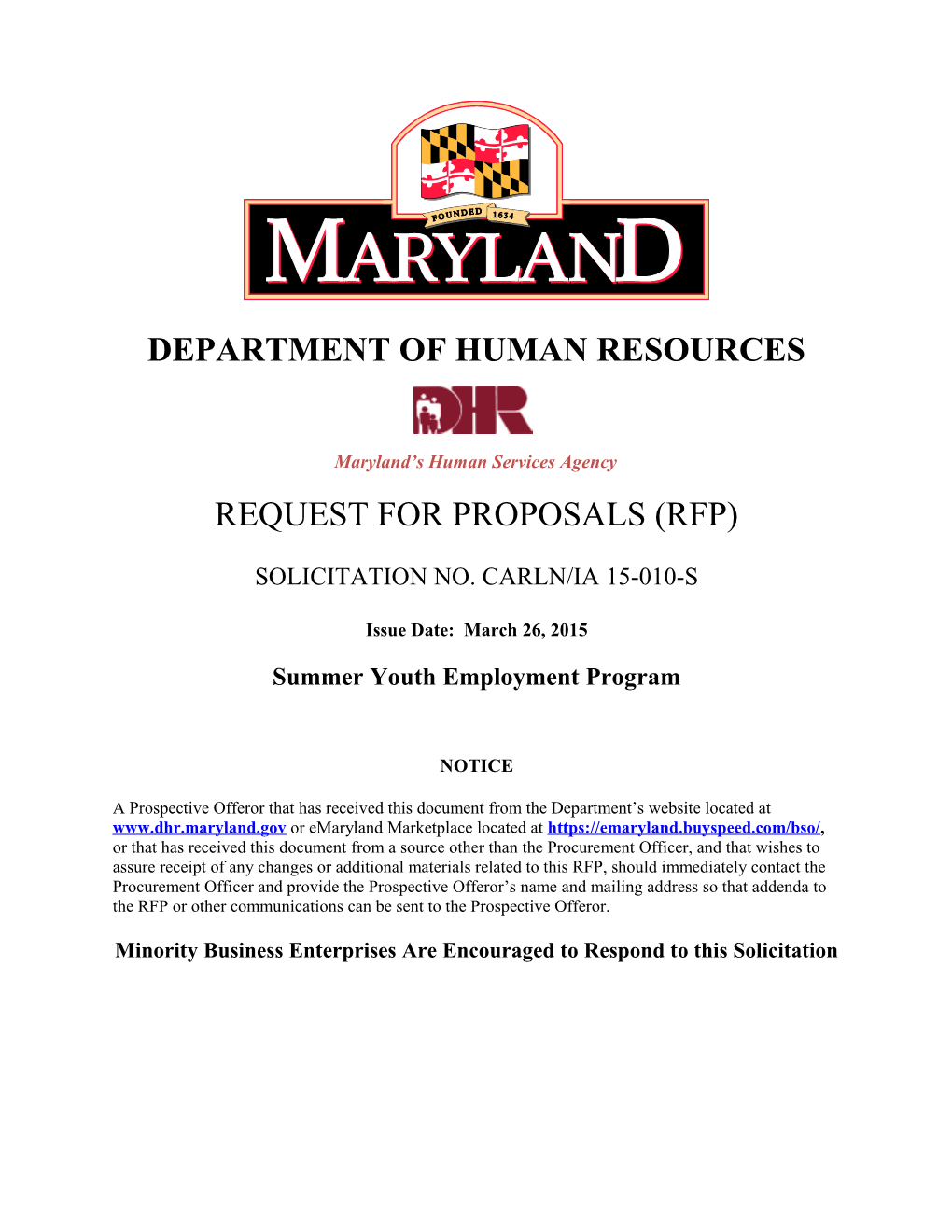 DBM Rrequest for Proposal Template s2