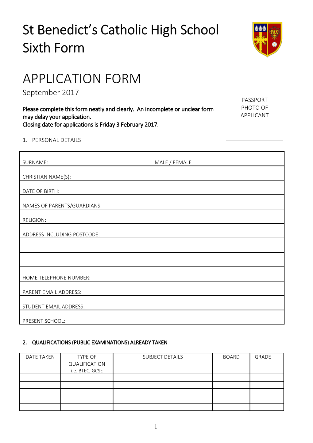 Please Complete This Form Neatly and Clearly. an Incompleteor Unclear Form