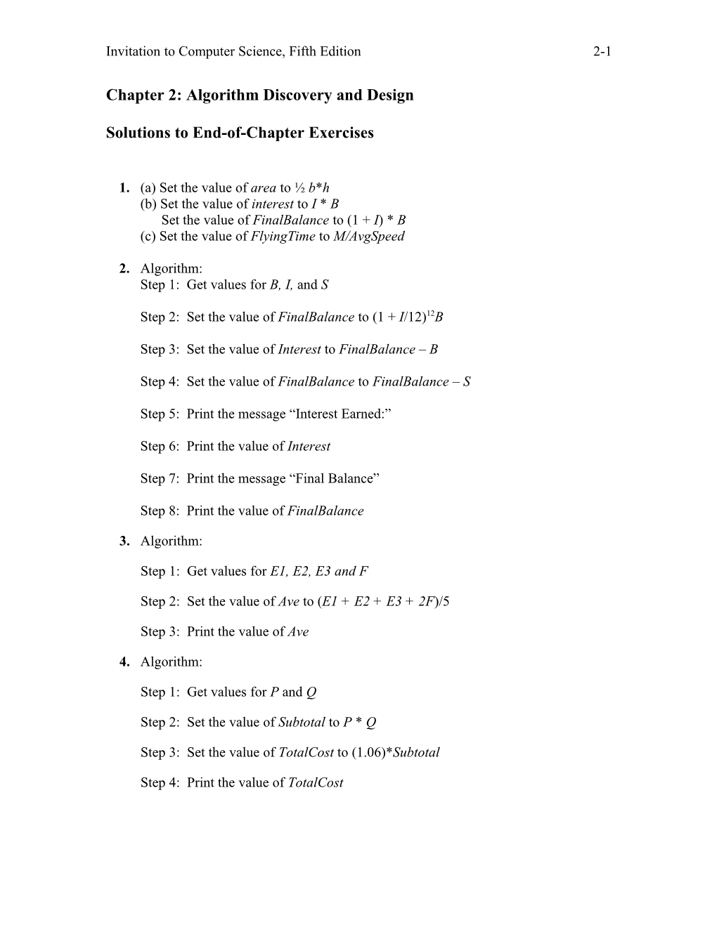 Algorithm Discovery and Design