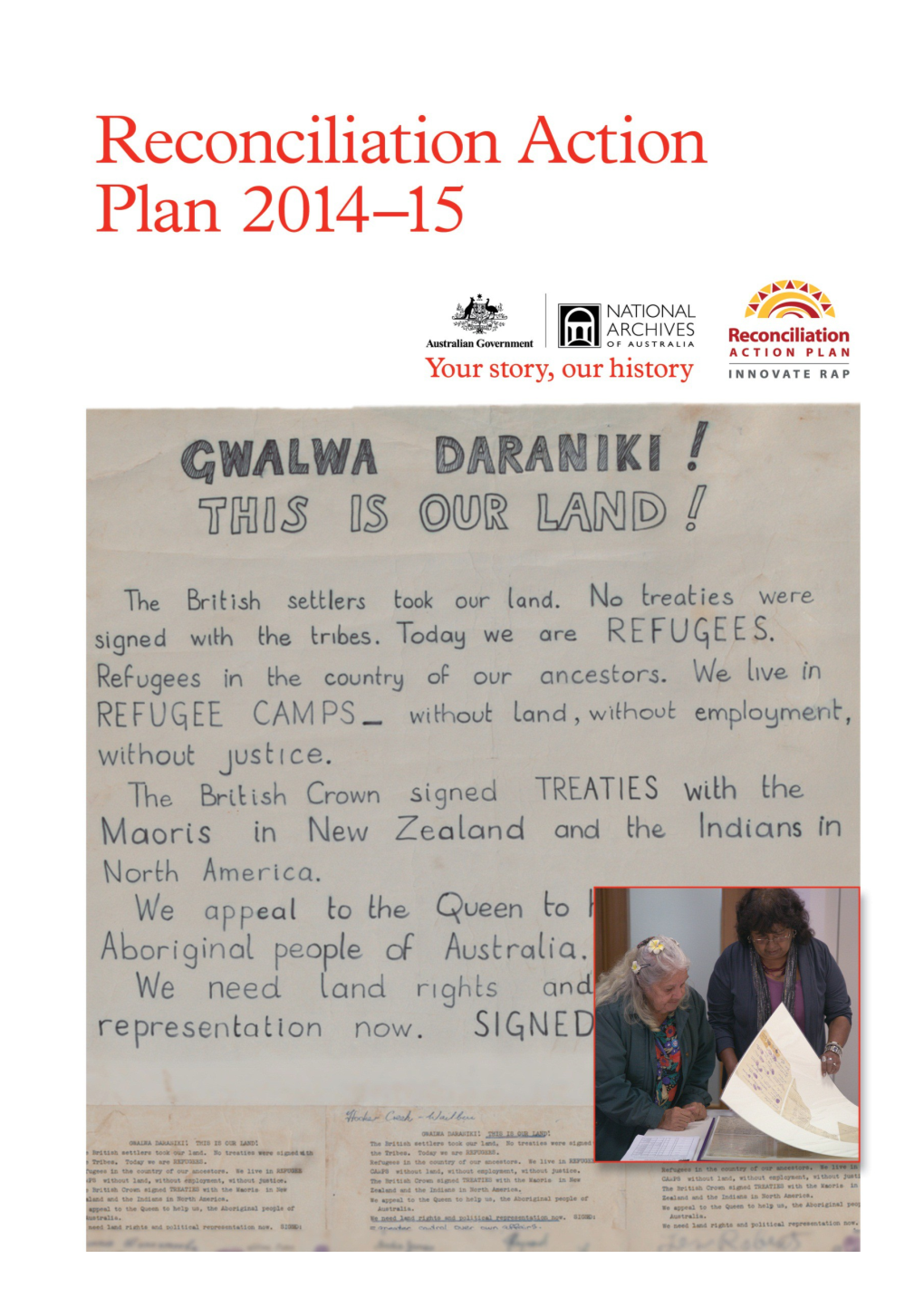 National Archives of Australia Reconciliation Action Plan 2014 15