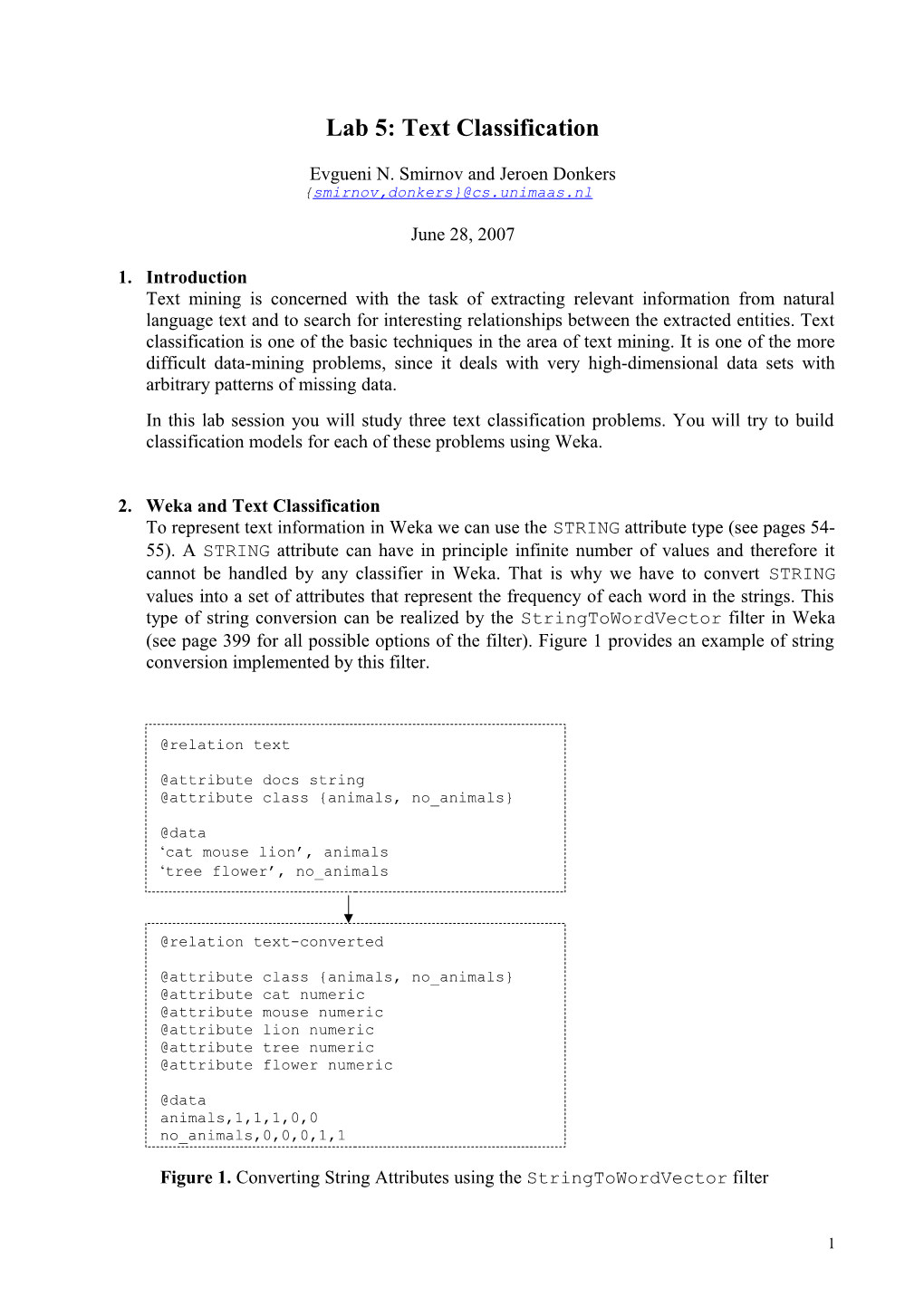 Practicum 4: Text Classification