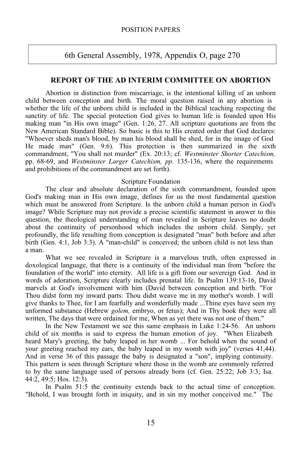 Report of the Ad-Interim Committee on Abortion (1978)