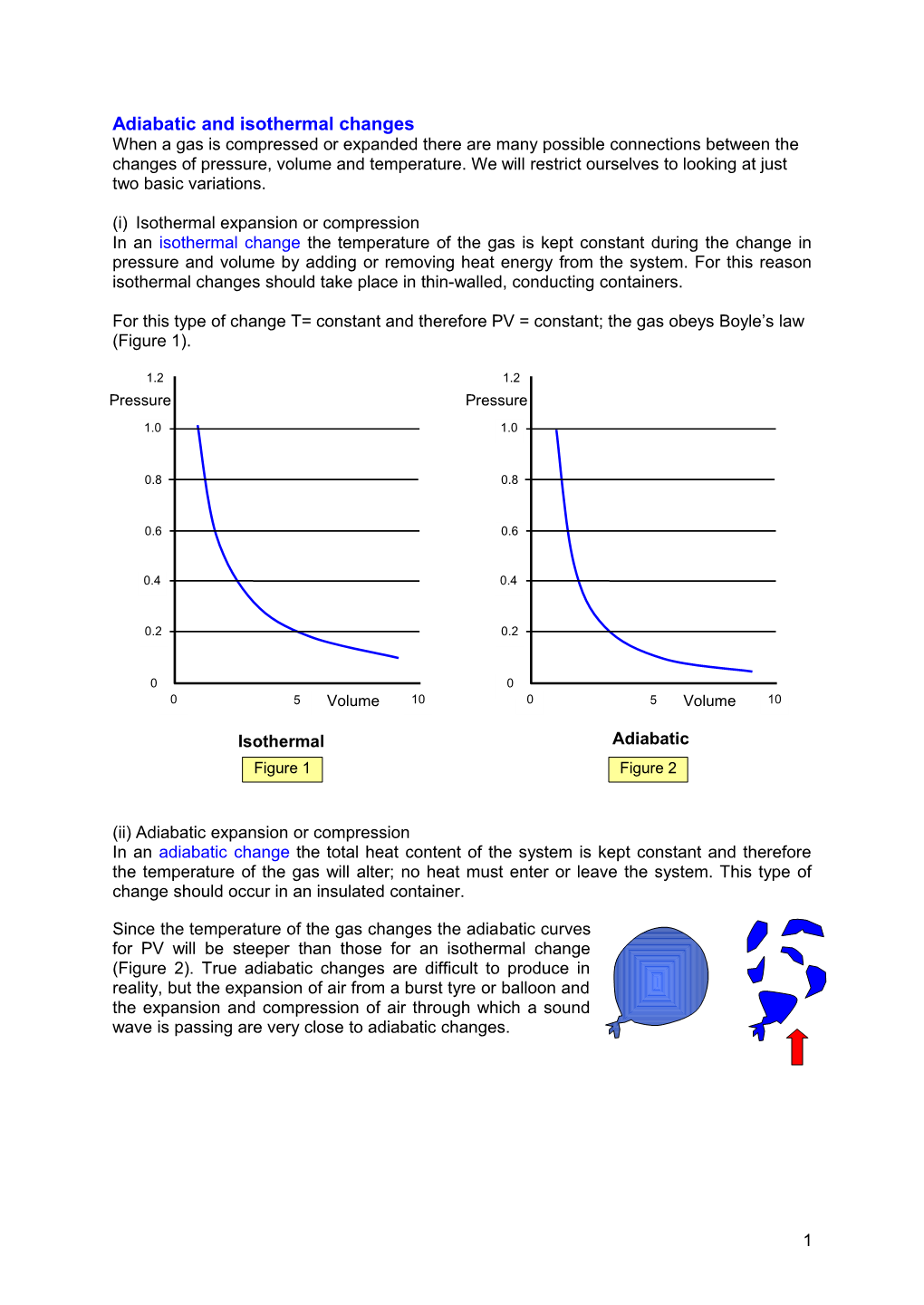 Adiabatic and Isothermal