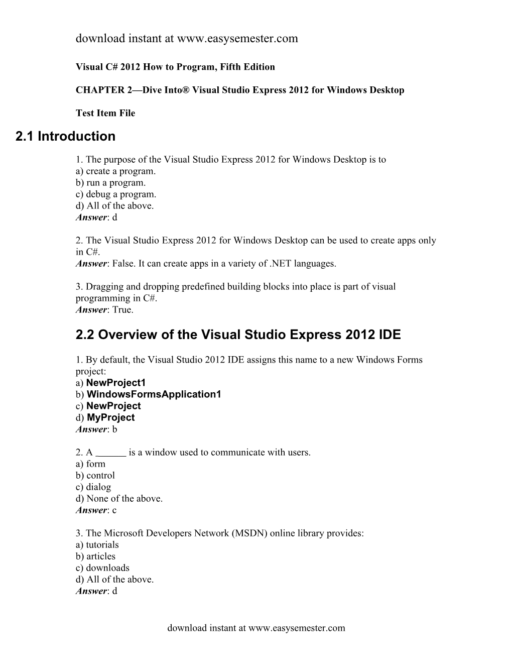 Visualc# 2012How to Program, Fifth Edition