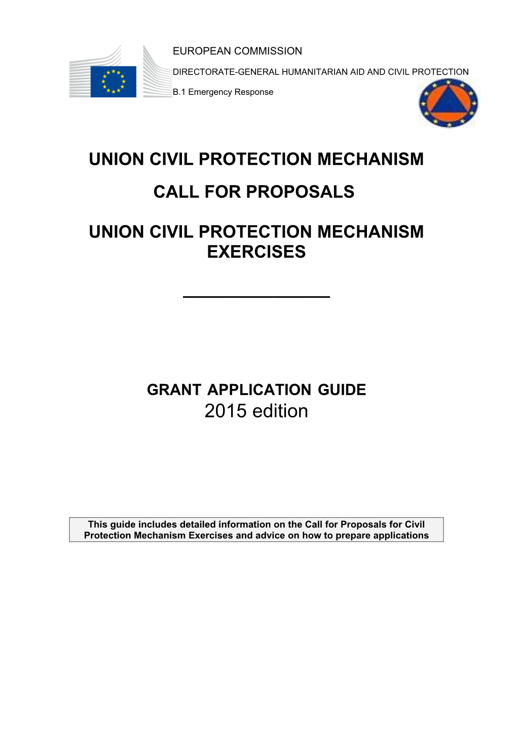 Union Civil Protection Mechanism Exercises